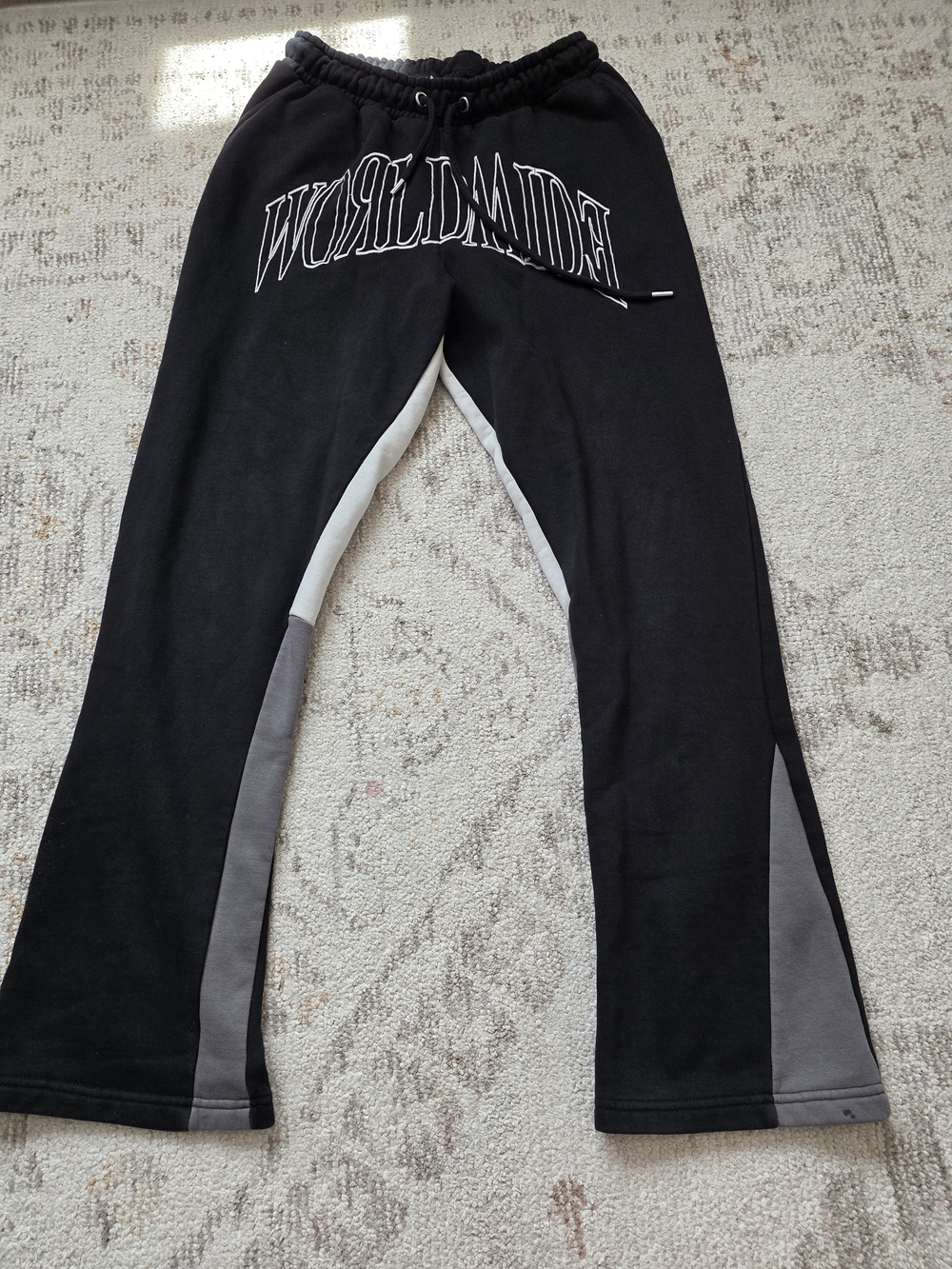 Black Embroidered Logo Joggers - Worldwide - Picture 2 of 5
